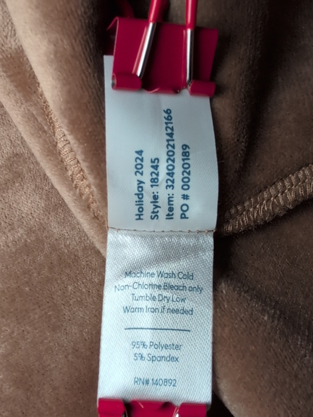 538. Marine Layer Velour Corduroy Zip Up Hoodie | Color: Toffee - Picture 8 of 10